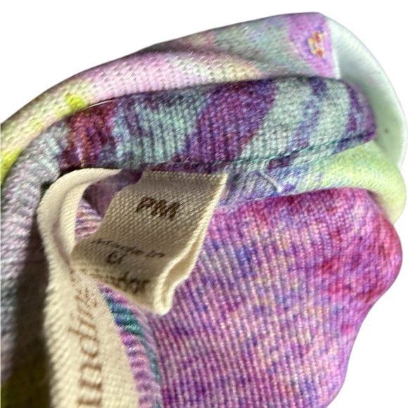 Soft Surroundings Multicolor Abstract Rainbow Long Sleeves Blouse Size MP - Picture 5 of 8